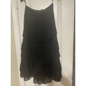 EXPRESS Sz 4 Black Women's Ladies Ruffle Skirt. Dressy.